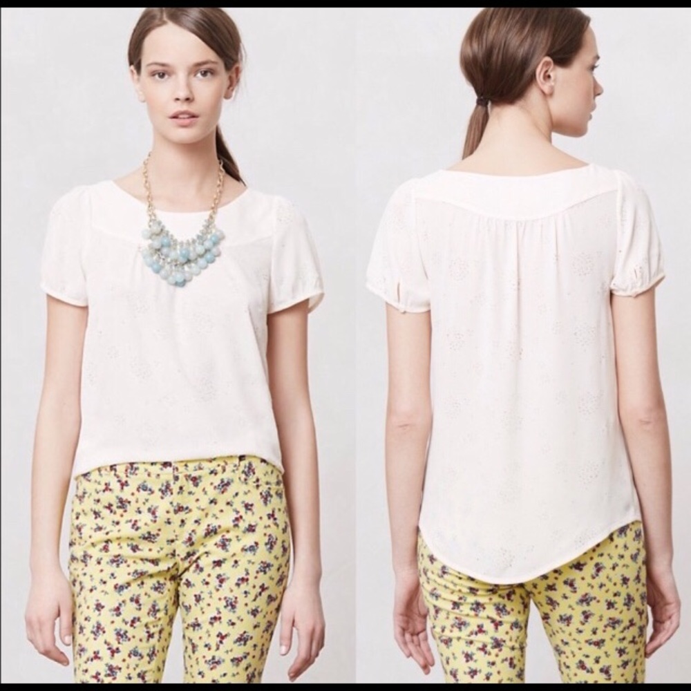 Anthropologie peasant top